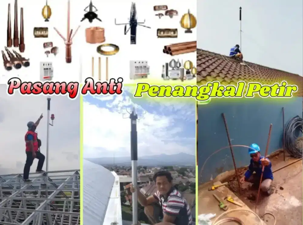 Gratis Instalasi Pasang Anti Petir Konvensional