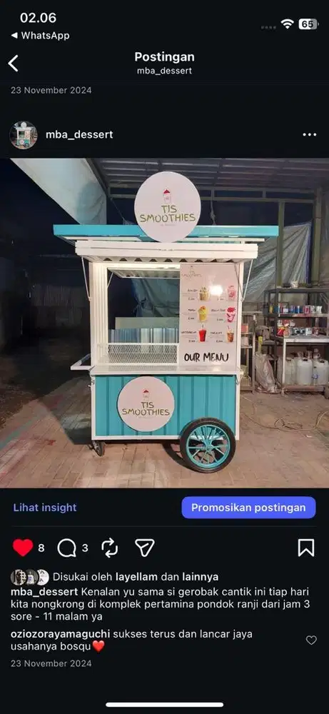 Loker jaga stand dilapak makanan