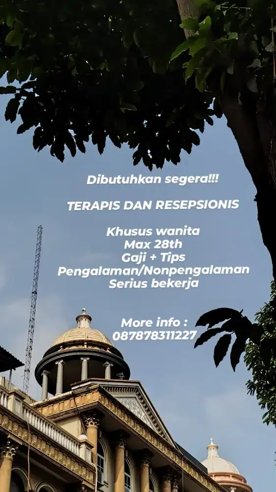Resepsionis dan Terapis Spa