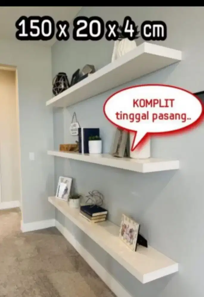 Rak ambalan Dingding tembok