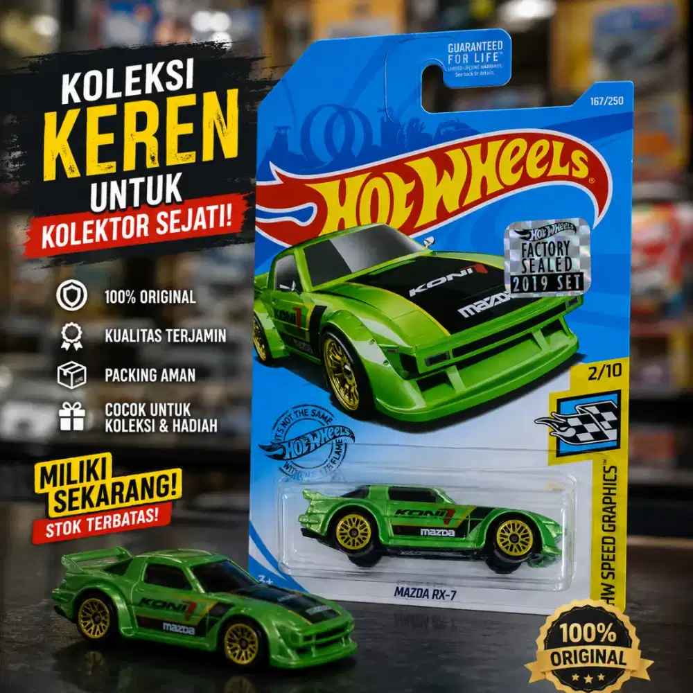 HOT WHEELS MAZDA RX-7 FACTORY SEALED MULUS