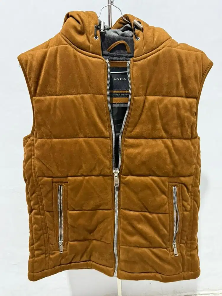 Zara Men Winter Vest Brown