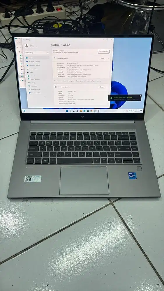 Laptop gaming HP Zbook RTX 3070 , core i7 , ram 32gb , ssd 512gb