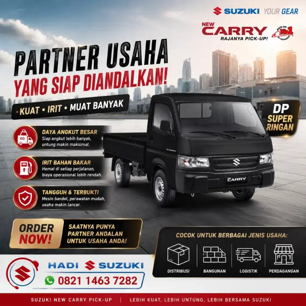 Suzuki new carry pick up fd wd ac ps promo kredit cash