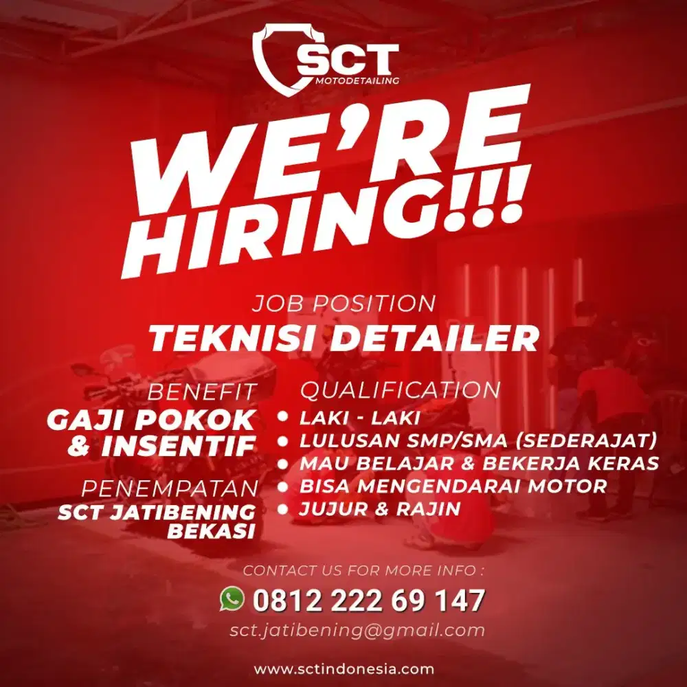 Teknisi Detailing Salon Motor
