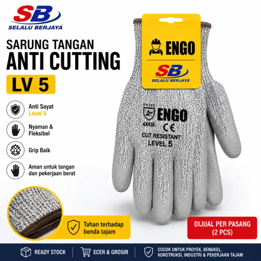 Sarung tangan anti cutting lv5 murah