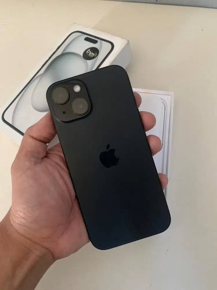 Iphone 15 256gb Black IBOX GARANSI September 2026 Mulus Malang Batu