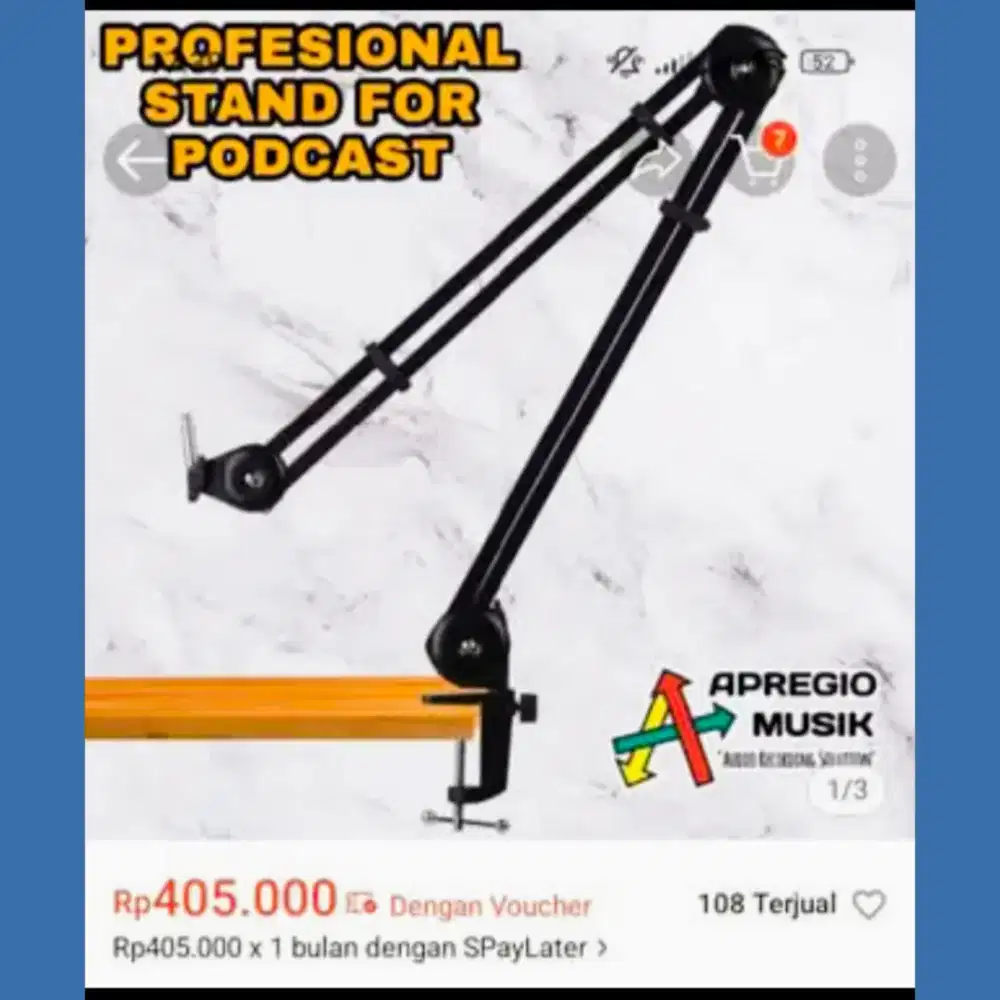 Stand microphone professional | mic podcast audio karaoke gaming