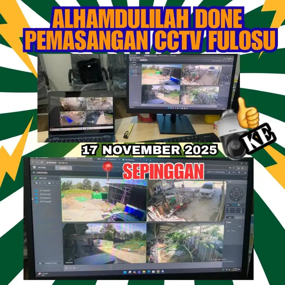 PAKET LENGKAP CCTV WIFI TERBARU
