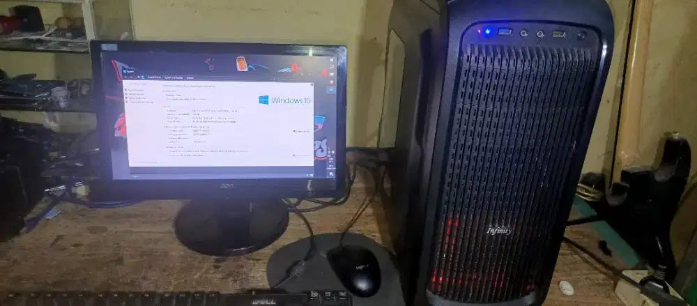 Core i5 2400 full set LKP monitor siap pakai