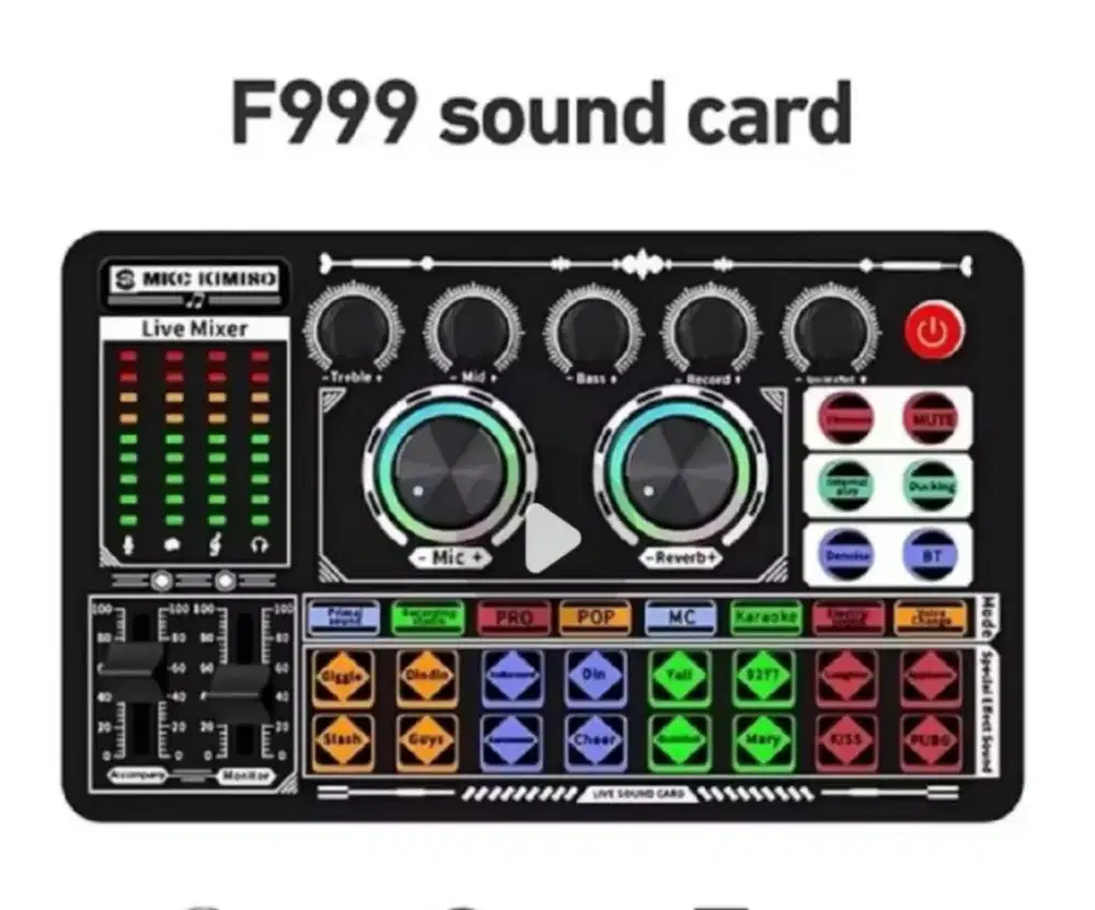 Soundcard live f999 baru