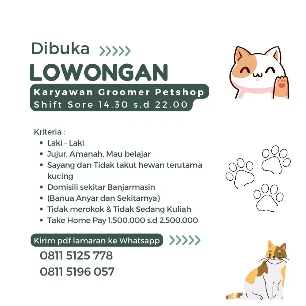 Dibuka Lowongan Pekerjaan di Banua Anyar
