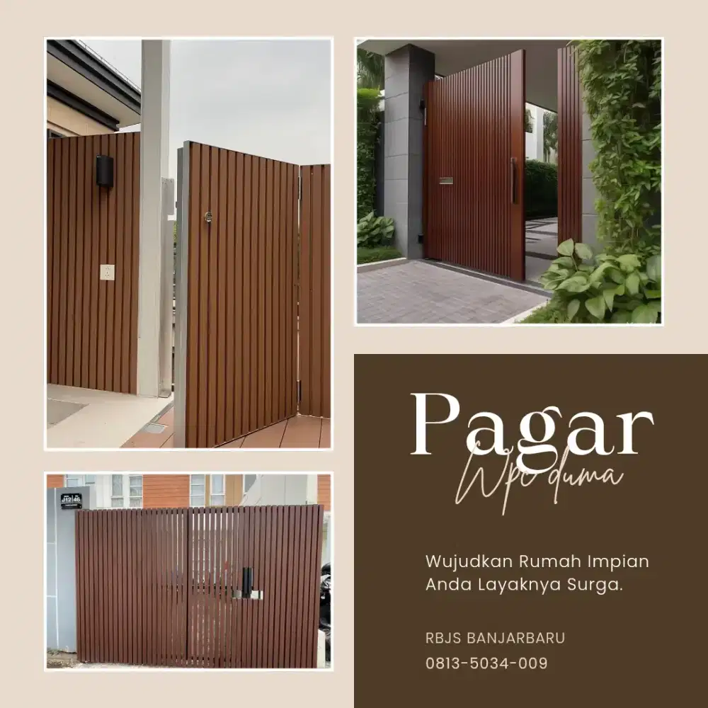 Pagar wpc duma (anti karat)