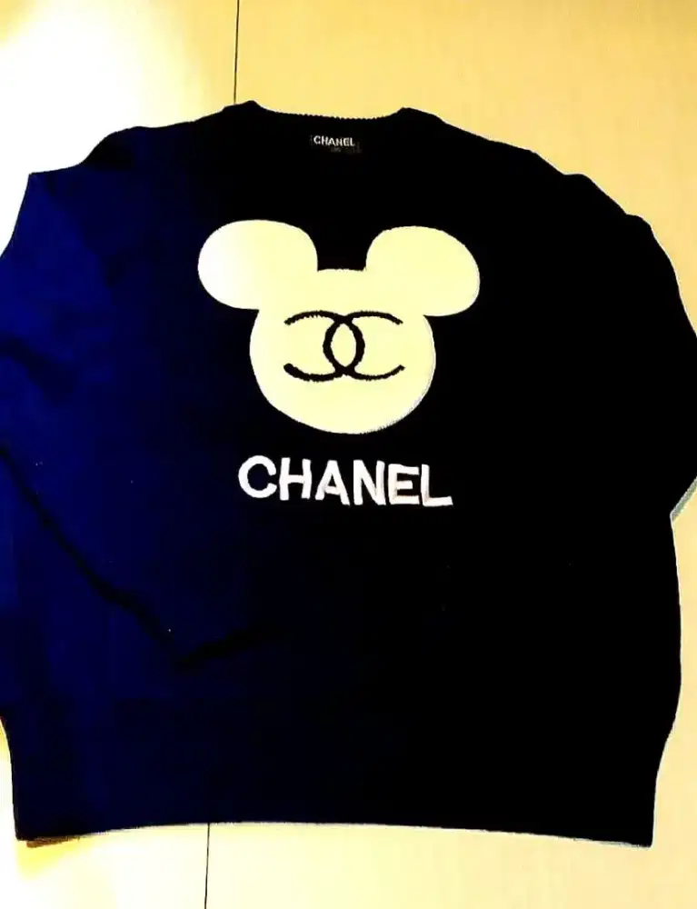 Chanel Mickey mouse only Black color Size L