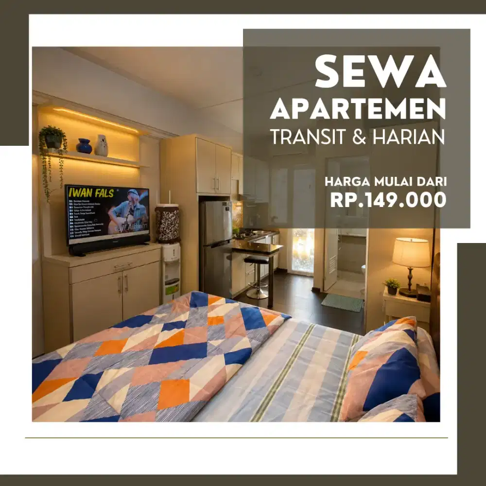 Di sewakan Harian Apartemen Green Pramuka city cempaka putih