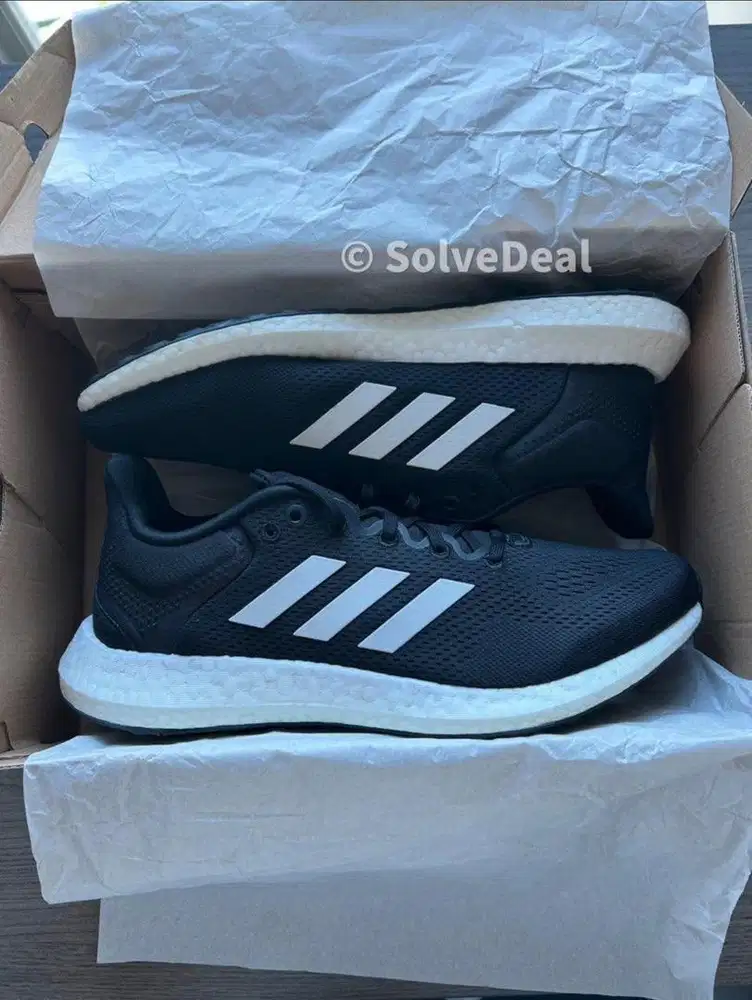 Sepatu Adidas Pureboost 21 Black White Sepatu Running Sneakers