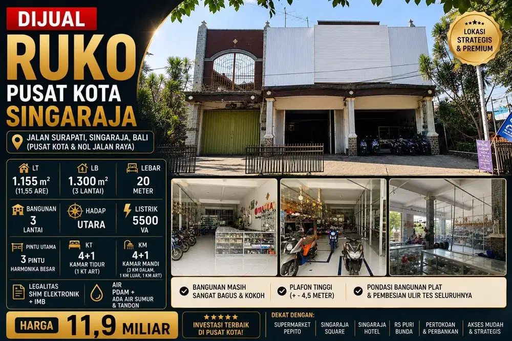 RUKO STRATEGIS SINGARAJA