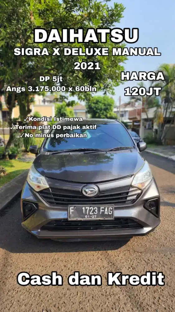 Sigra X 1.2 cc Manual 2021 Bensin wrn abu2