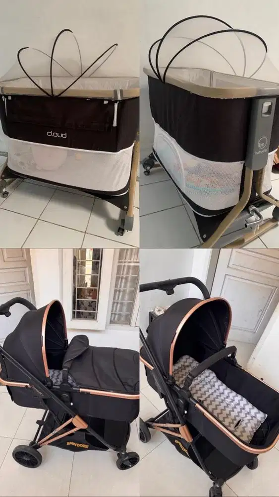Bundling preloved stroller dumont+ & baby box cloud