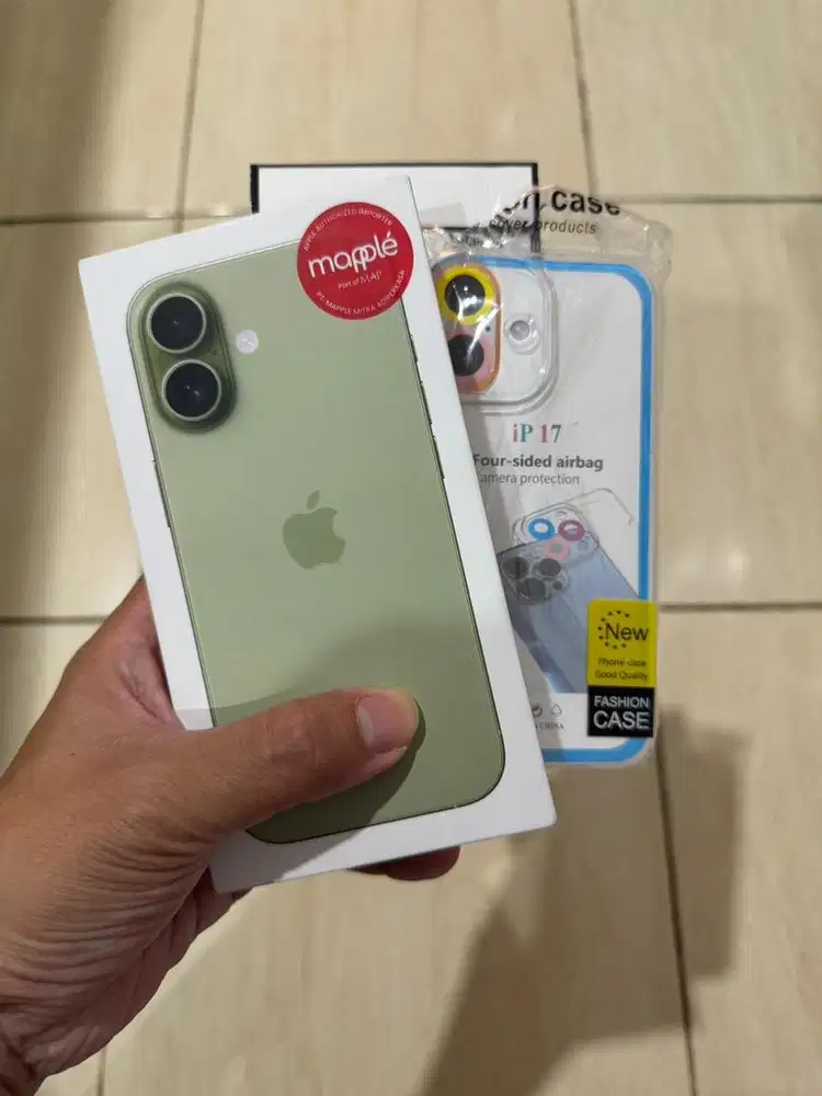 iPhone 17 Sage 256gb New Sealed Greenpeel iBox Digimap Blibli