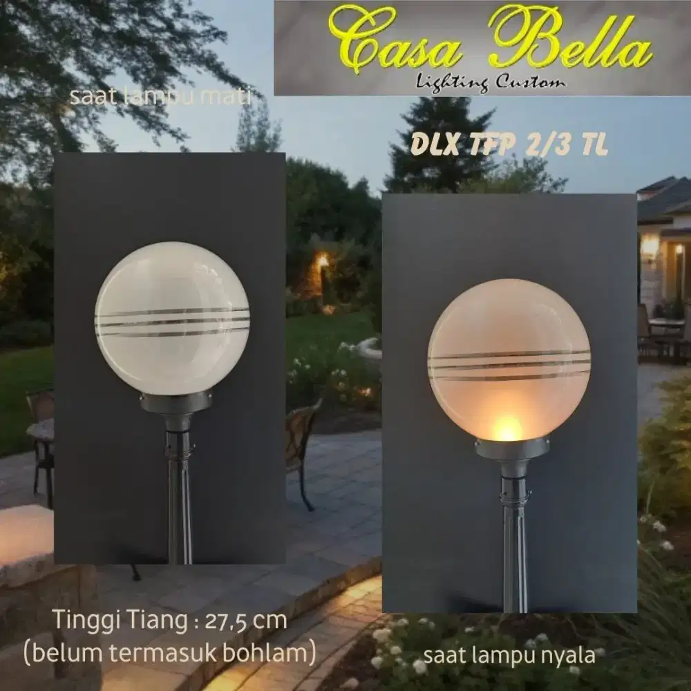 Lampu taman hias modern