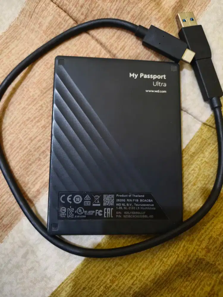 HD WD 2TB external bagi yg suka backup data kemana mana