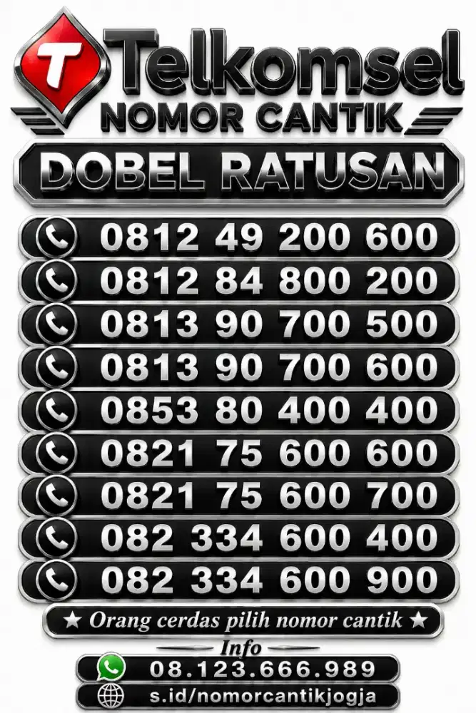 Nomor cantik telkomsel simpati as rapi abab cdcd