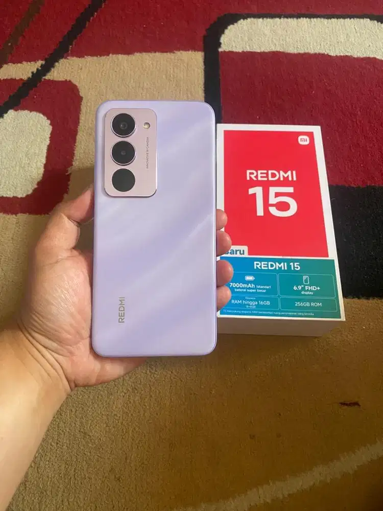 BISMILLAH REDMI 15 RAM 8/256 FULSET MULUS