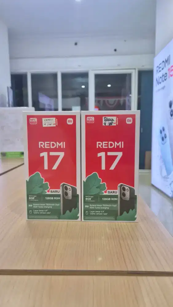 PROMO TERMURAH REDMI 17 4/128 NEW