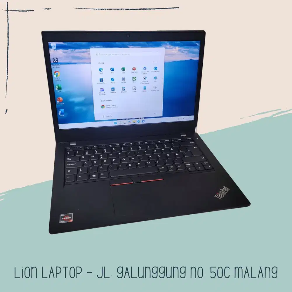 Gaming/Editing AMD Ryzen 5 PRO 8/256 MULUS Lenovo Thinkpad L14 Gen 1 [