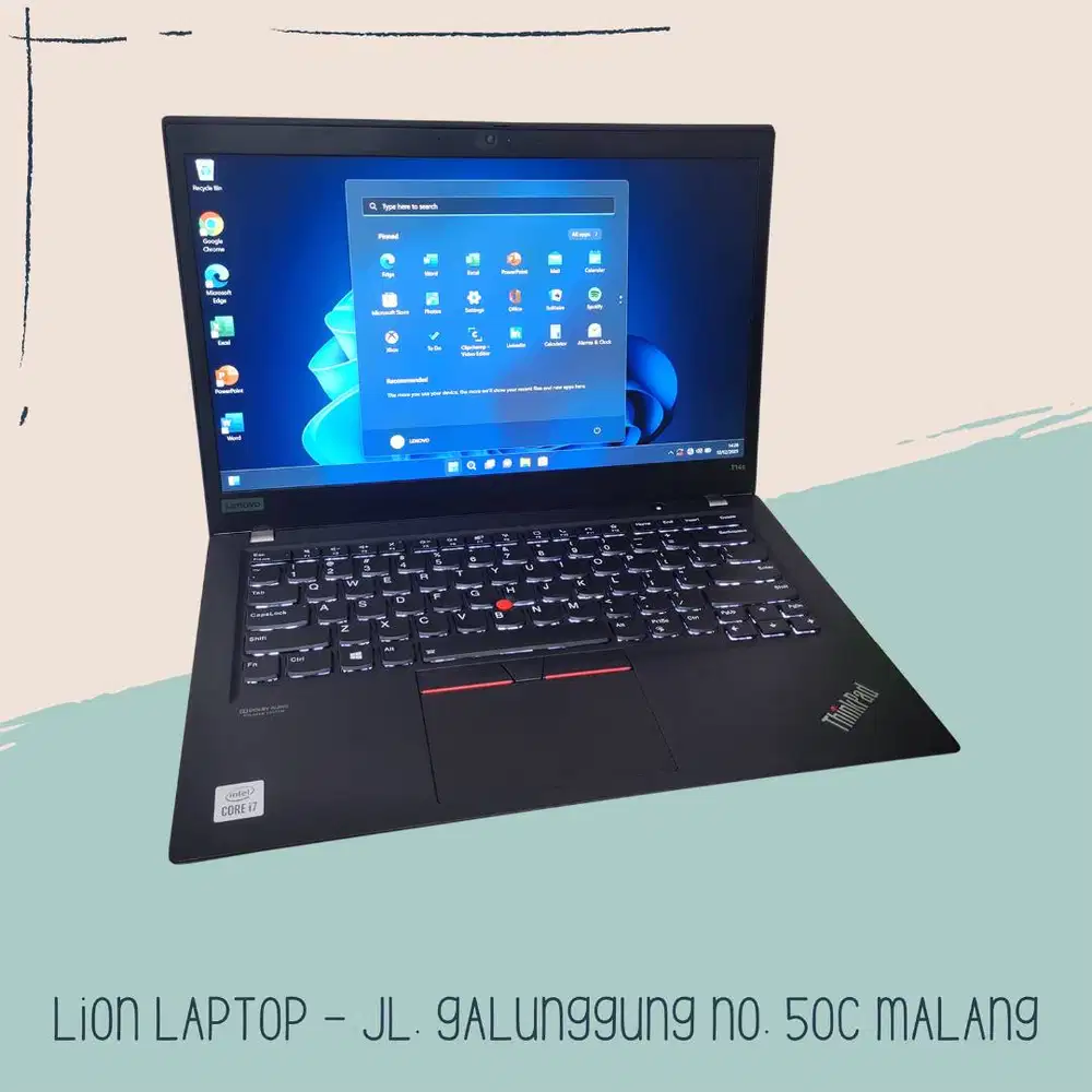 RAM 16GB Core i7 Gen 10 Slim SSD 256GB Lenovo Thinkpad T14S [28|08]