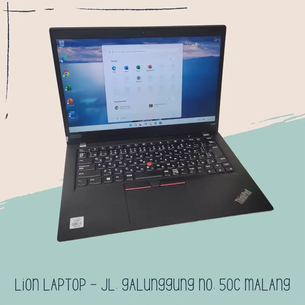 i5 GEN 10 Murah RAM 8GB Lenovo Thinkpad X390 [28|08]