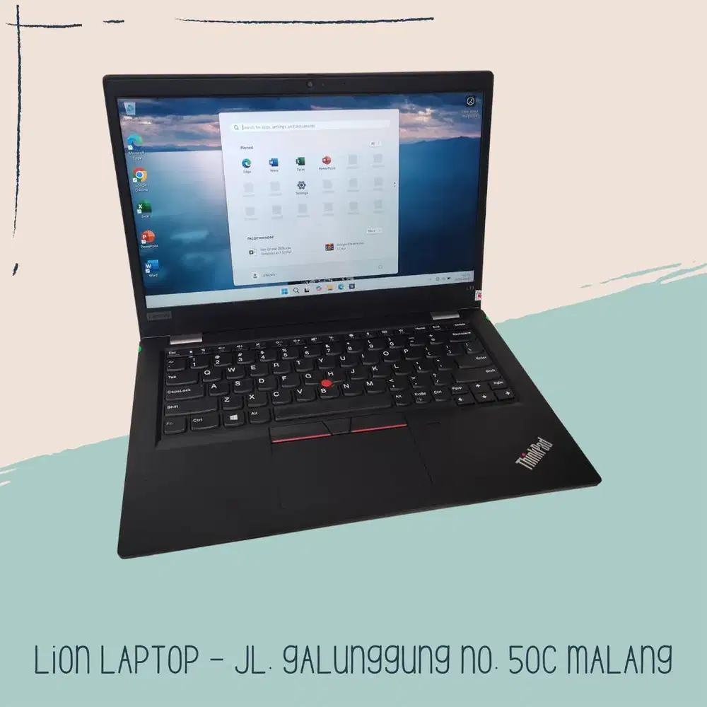 i5 Gen 10 Slim RAM 8GB SSD 256GB Lenovo Thinkpad L13 [28|08]