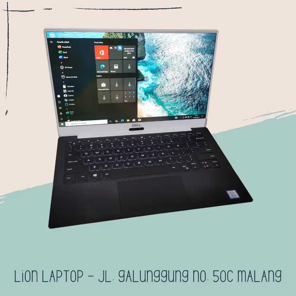 Slim & Ringan Core i5 RAM 8 SSD 256 DELL XPS 13 9370 [28|08]