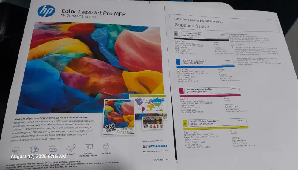 Laser warna psc wifi HP MFP479DW