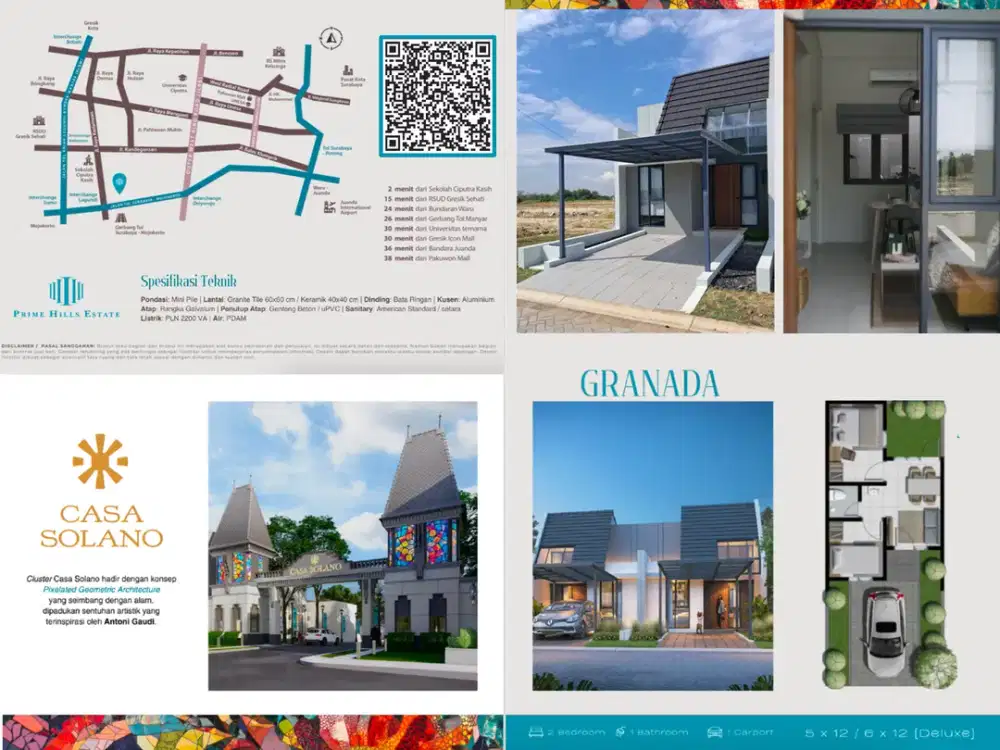 Casa Solano 1 LT Subsidi DP 5% Prime Hills Estate Barat Surabaya