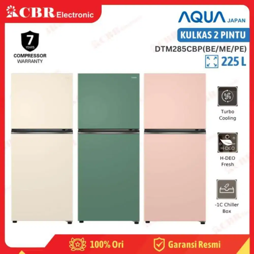 Promo Kulkas Aqua 2pintu bisa cicilan 0%