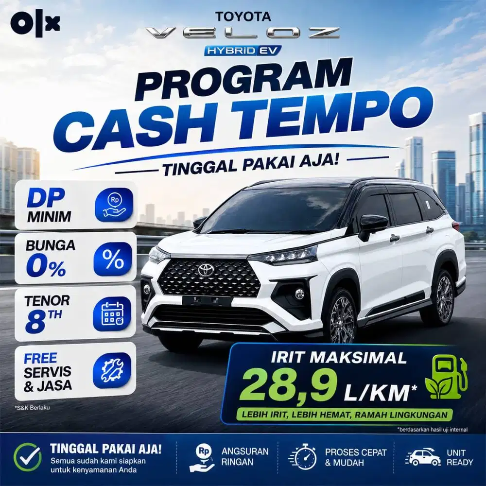 TOYOTA VELOZ HYBRID MATIC 2026 PROMO DP RINGAN