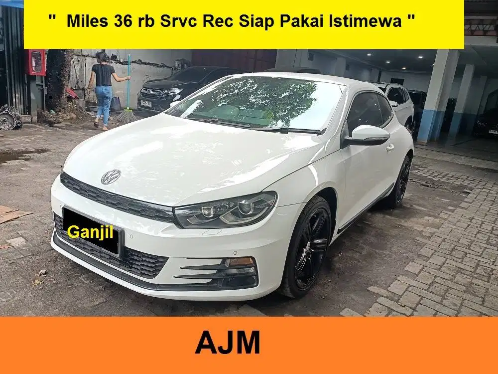VW Scirrocco R-Line 1.4 Tsi Miles 36 rb Srvc Rec 2016 AT Putih