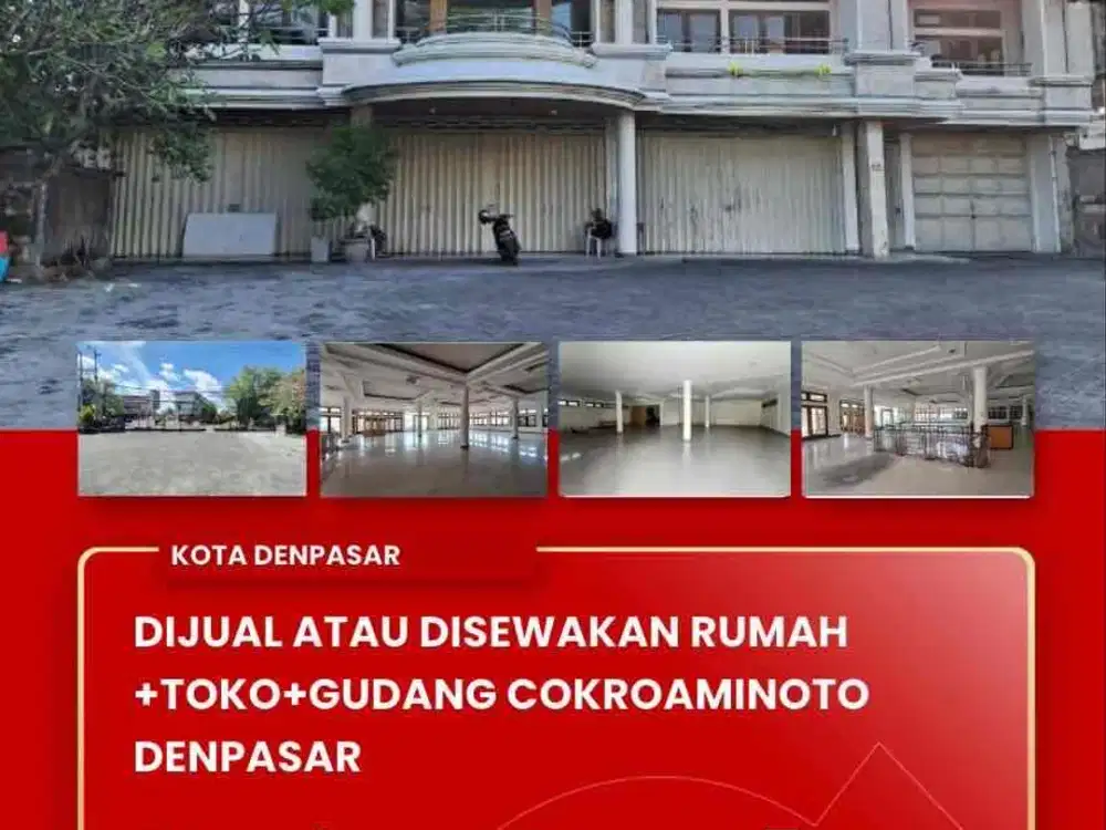 DIJUAL atau DISEWAKAN GUDANG BONUS RUMAH & TOKO DAERAH DENPASAR BALI