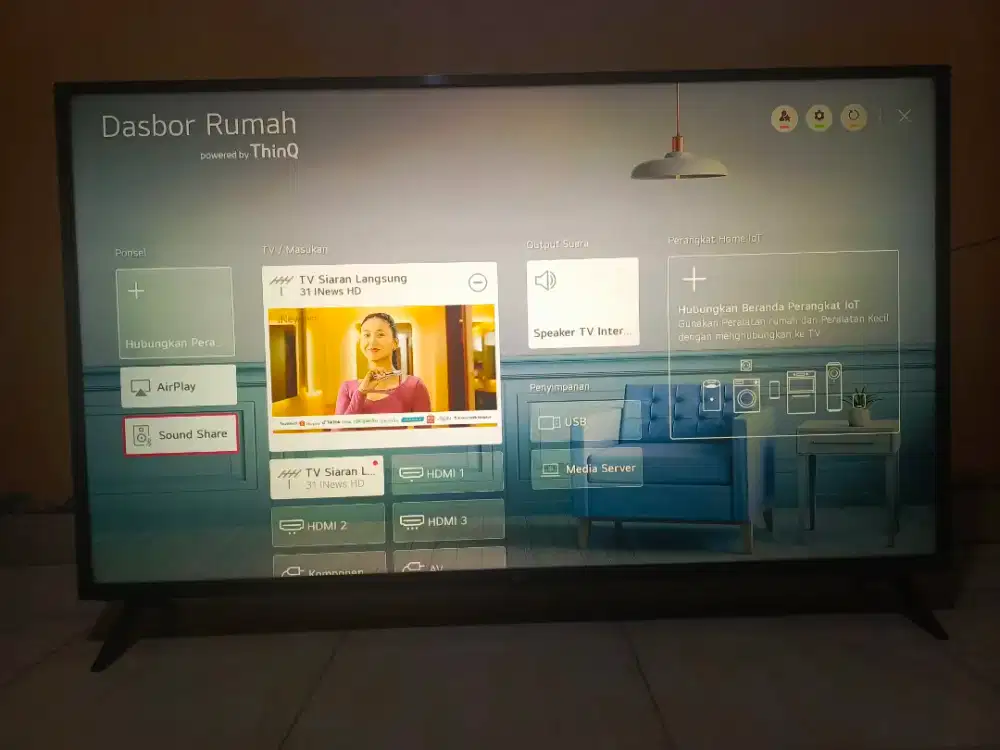LG smart TV uhd AI Thinq  55 inch