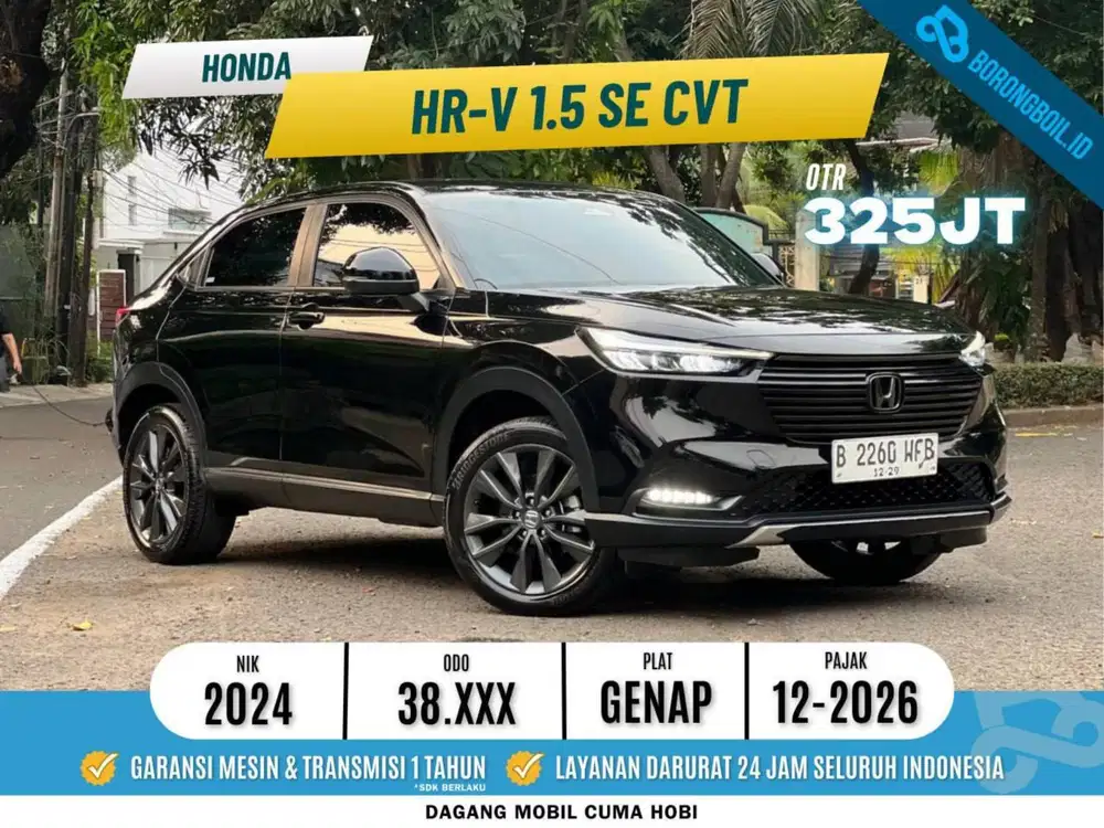 Honda HRV 1.5 SE cvt 2024 Hitam Metalik
