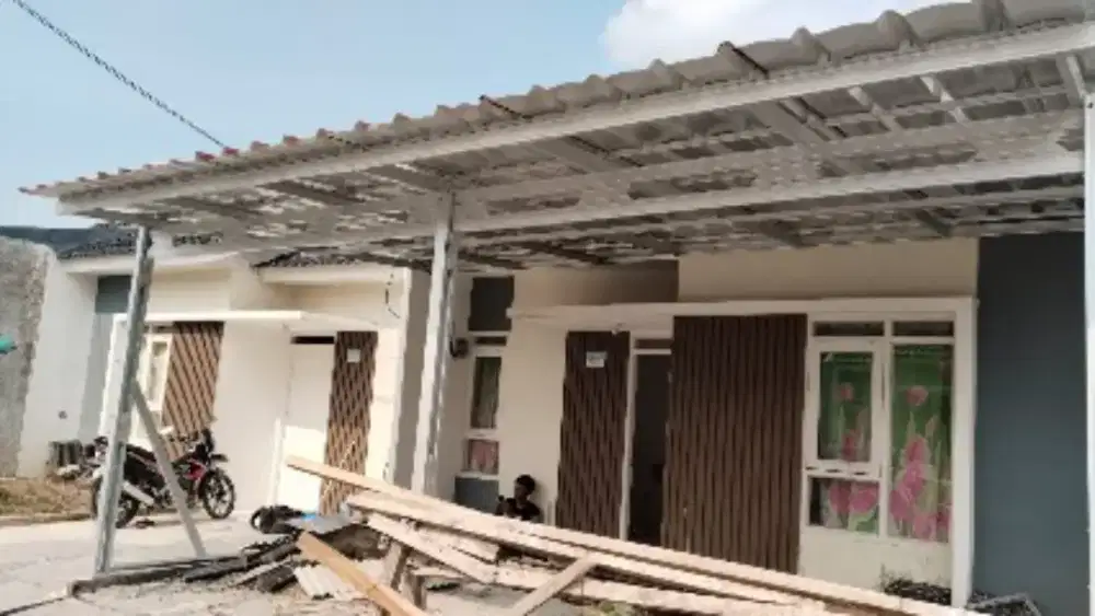 Kanopi baja ringan atap spandek polos