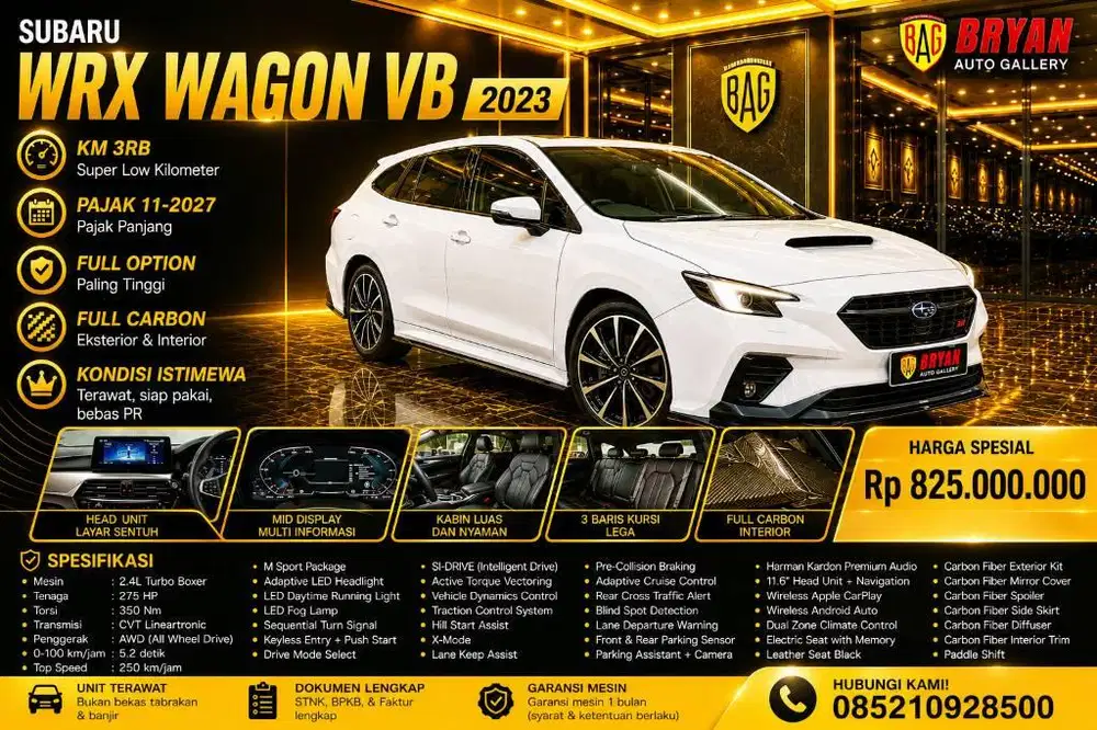 SUBARU WRX STI 2023 LIKE NEW FULL SET