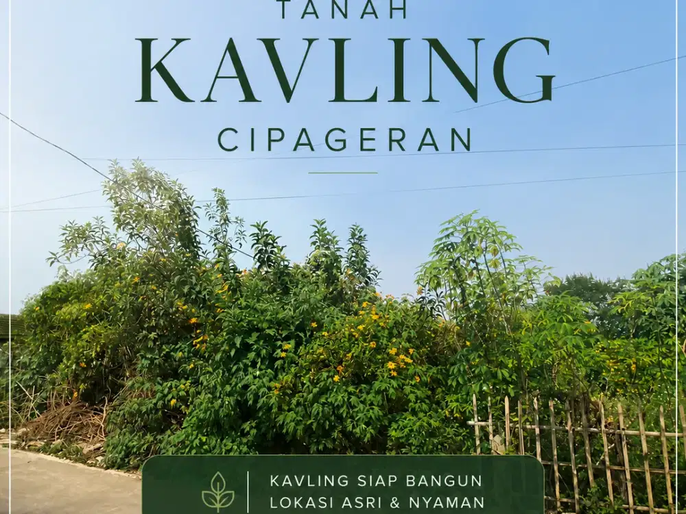 TANAH KAVLING SHM PERMATA CIPAGERAN SIAP BANGUN