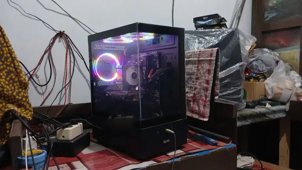 1set PC Amd Ryzen 3 3100 ram 8gb ssd 128gb hdd 500gb Vga 6gb ddr5