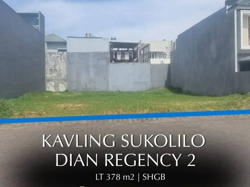Dijual Tanah Kavling Raya Sukolilo Dian Regency 2