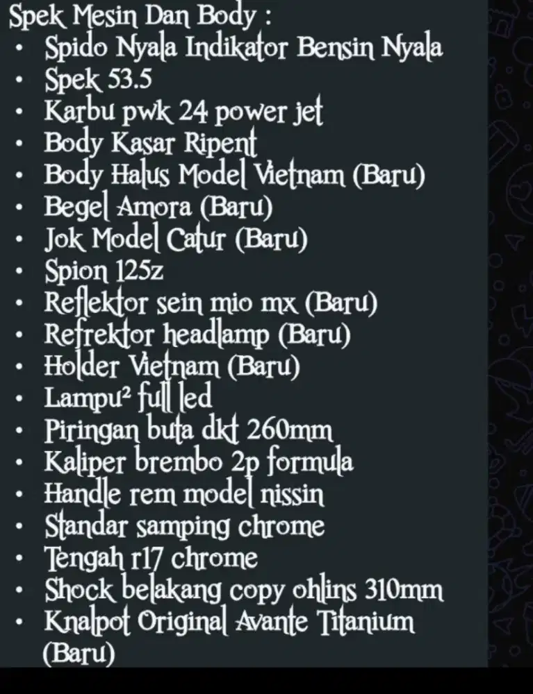 Jual Mio sporty 5tl 2007