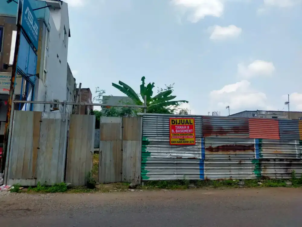 Dijual Tanah Bersertifikat 274 m2, Lokasi Strategis Pinggir Jalan Raya
