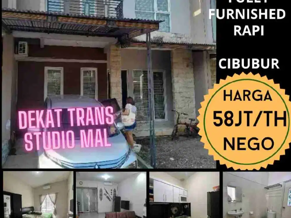 Rumah Sewa Full Furnished di Cibubur